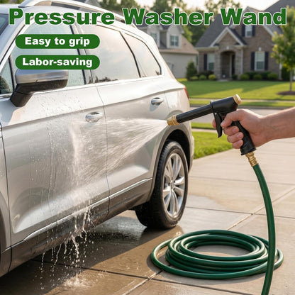 💪LAST DAY BUY 2 GET 1 FREE!!🏆JetSmart™ Upgraded High-Pressure Water Jet Gun💦Ergonomic Grip • Booster Nozzle • Hose Included-Powerful Car Wash🚗 Garden Watering🌻Effortless to Use!👍🇬🇧
